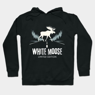 Le retour de l'élan blanc dans l'Alberta au Canada Hoodie